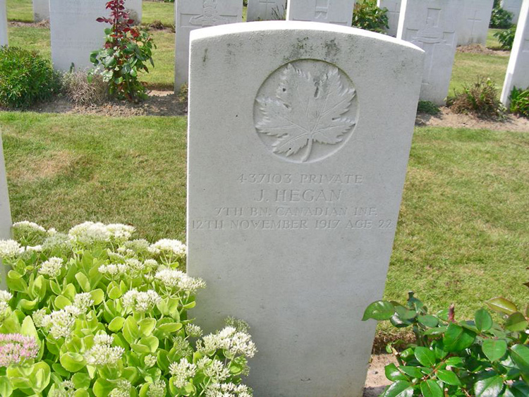 James Hegan gravestone
